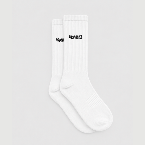 chaussette signature neon noire