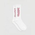 Chaussettes Signature Rose Neon logo brodé streetwear